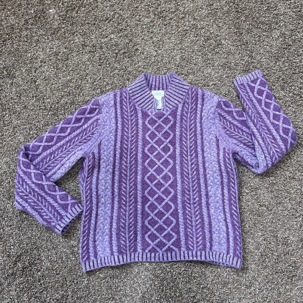 Vintage LL Bean purple sweater